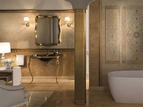 pavimenti versace gardenia|versace ceramics bathroom.